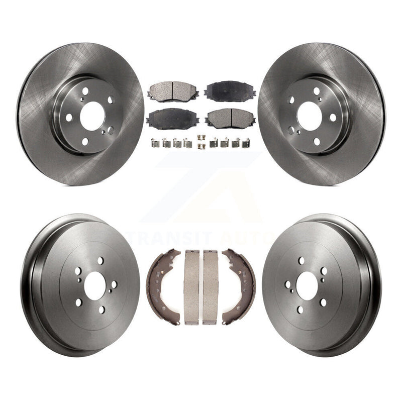 Transit Auto K8F-103304 Disc Brake Kit for 2009-2019 Toyota Corolla - Front and Rear product image