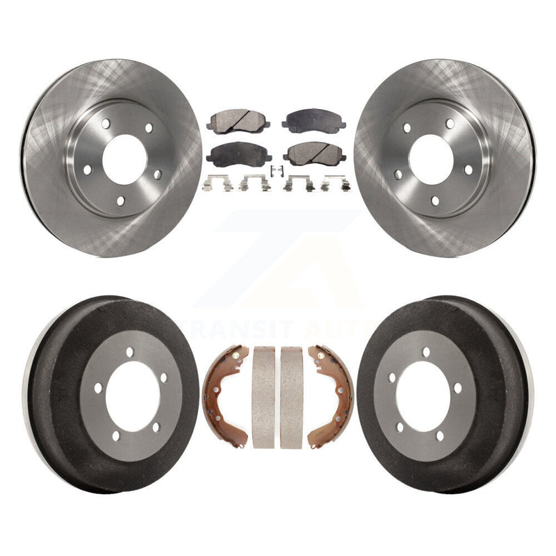 Transit Auto K8F-103328 Disc Brake Kit for 2001-2005 Mitsubishi Eclipse, Dodge Stratus, Mitsubishi Galant & more - Front and Rear product image