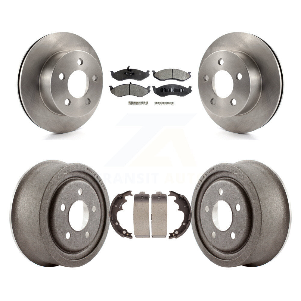 Transit Auto K8F-103341 Disc Brake Kit for 1999-2000 Jeep Wrangler - Front and Rear product image