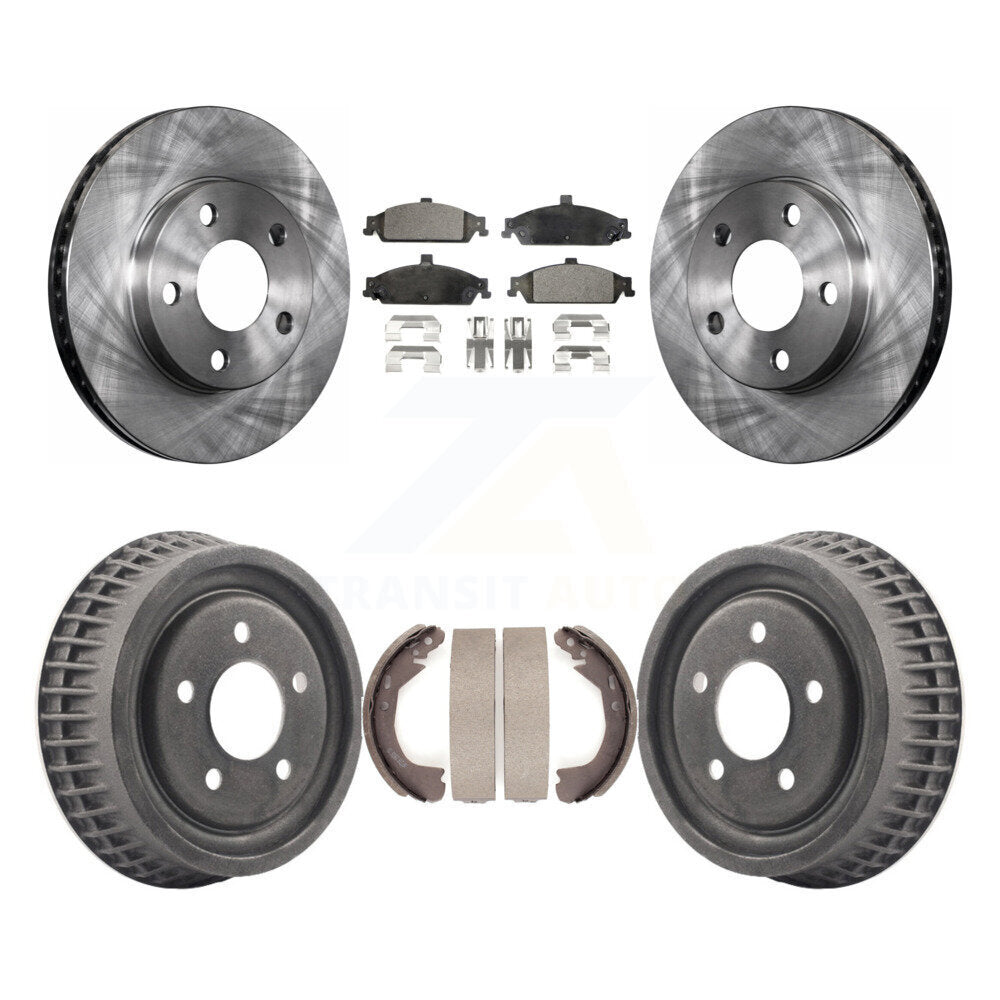 Transit Auto K8F-103362 Disc Brake Kit for 1997-2005 Chevrolet Classic, Oldsmobile Alero, Pontiac Grand Am & more - Front and Rear product image
