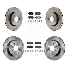 Transit Auto K8F-103431 Disc Brake Kit for 2018-2023 Kia Rio, Hyundai Accent - Front and Rear product image