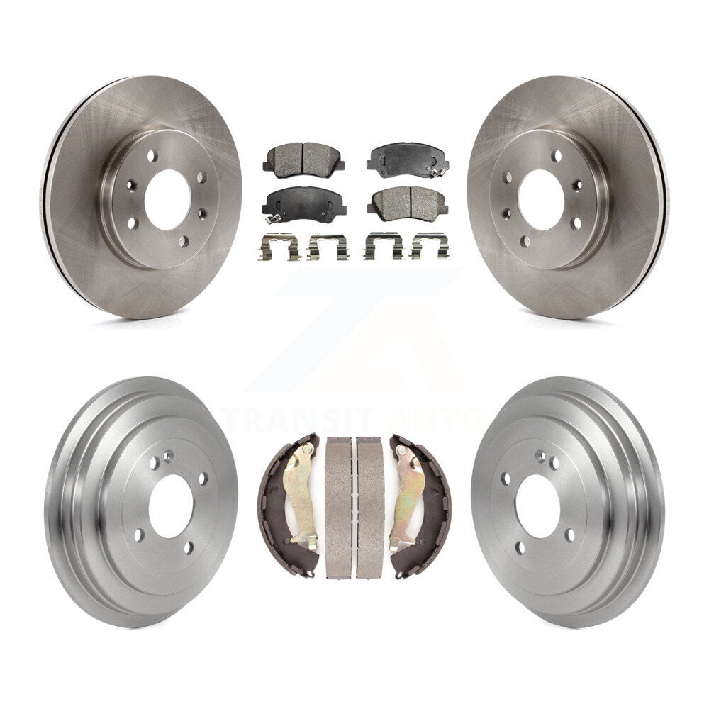 Transit Auto K8F-103433 Disc Brake Kit for 2012-2017 Hyundai Accent - Front and Rear product image