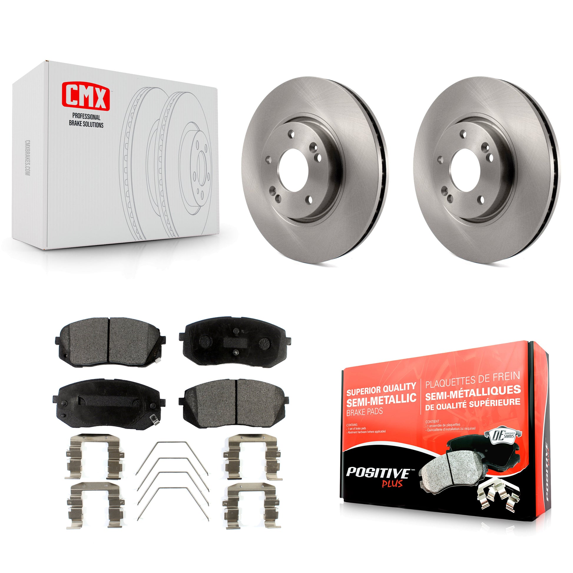 Transit Auto K8F-103458 Disc Brake Kit for 2017-2019 Kia Soul EV - Front product image