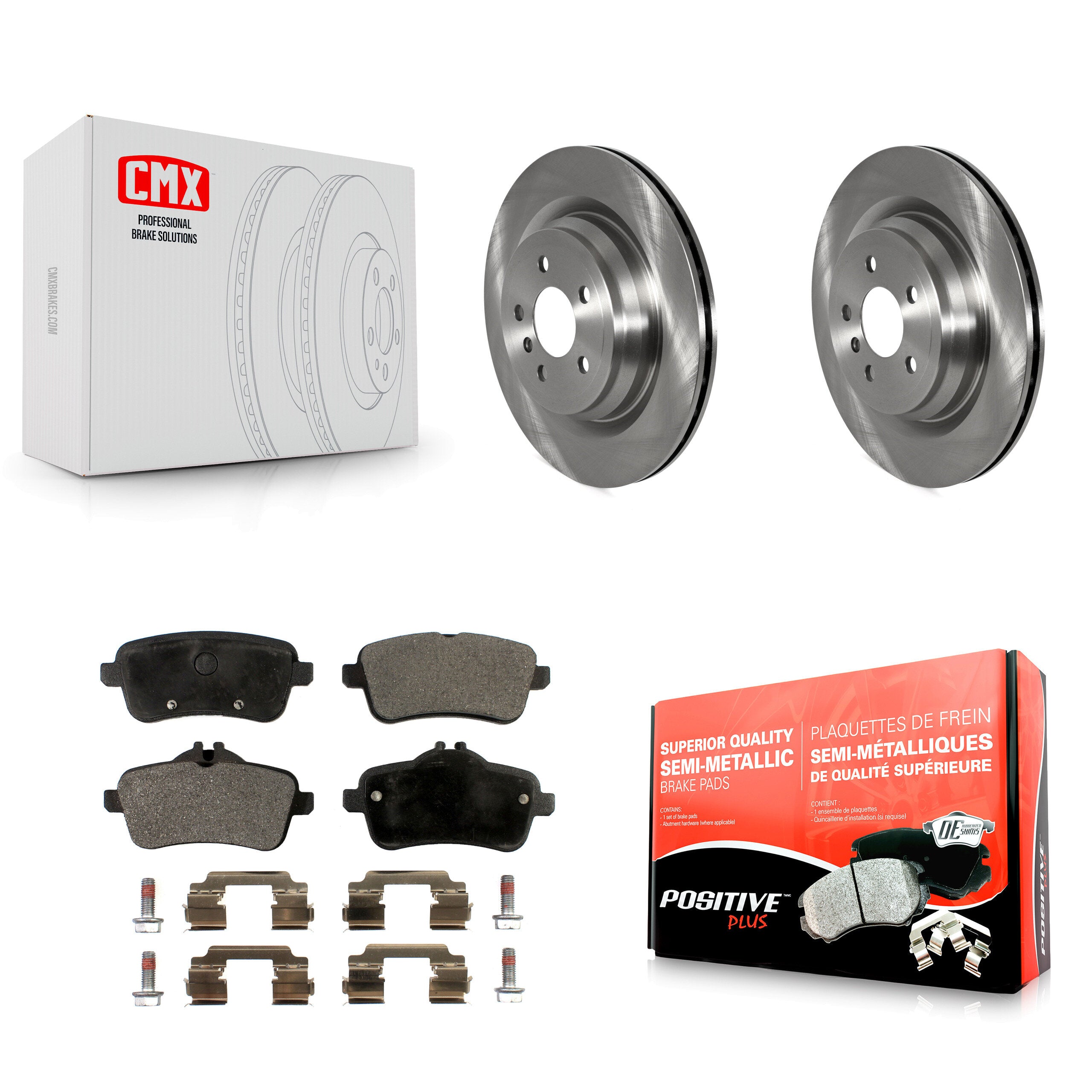Transit Auto K8F-103536 Disc Brake Kit for 2013-2019 Mercedes-Benz GLE43 AMG, Mercedes-Benz GLE300d, Mercedes-Benz GLE350 & more - Rear product image