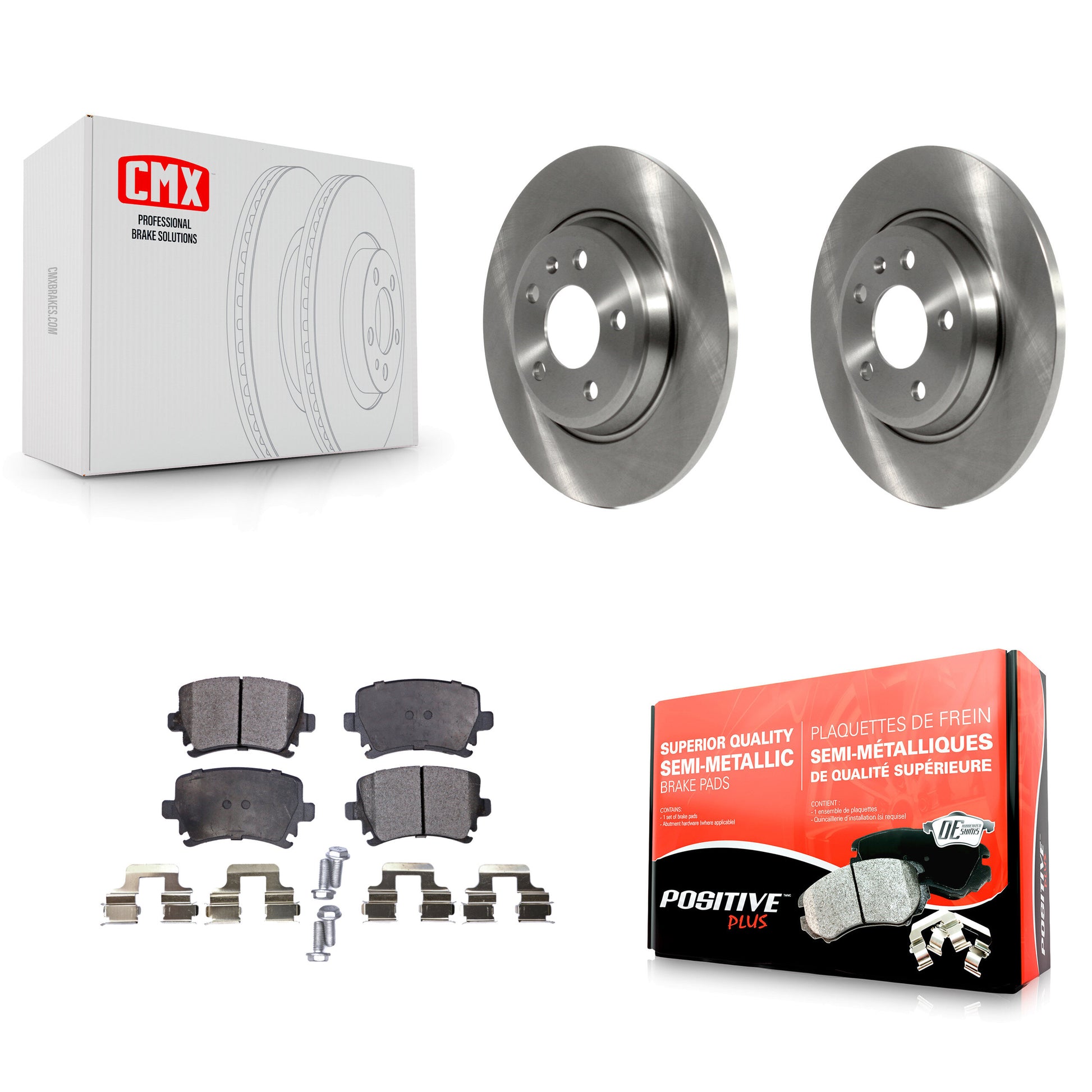 Transit Auto K8F-103538 Disc Brake Kit for 2009 Audi A4 Quattro - Rear product image