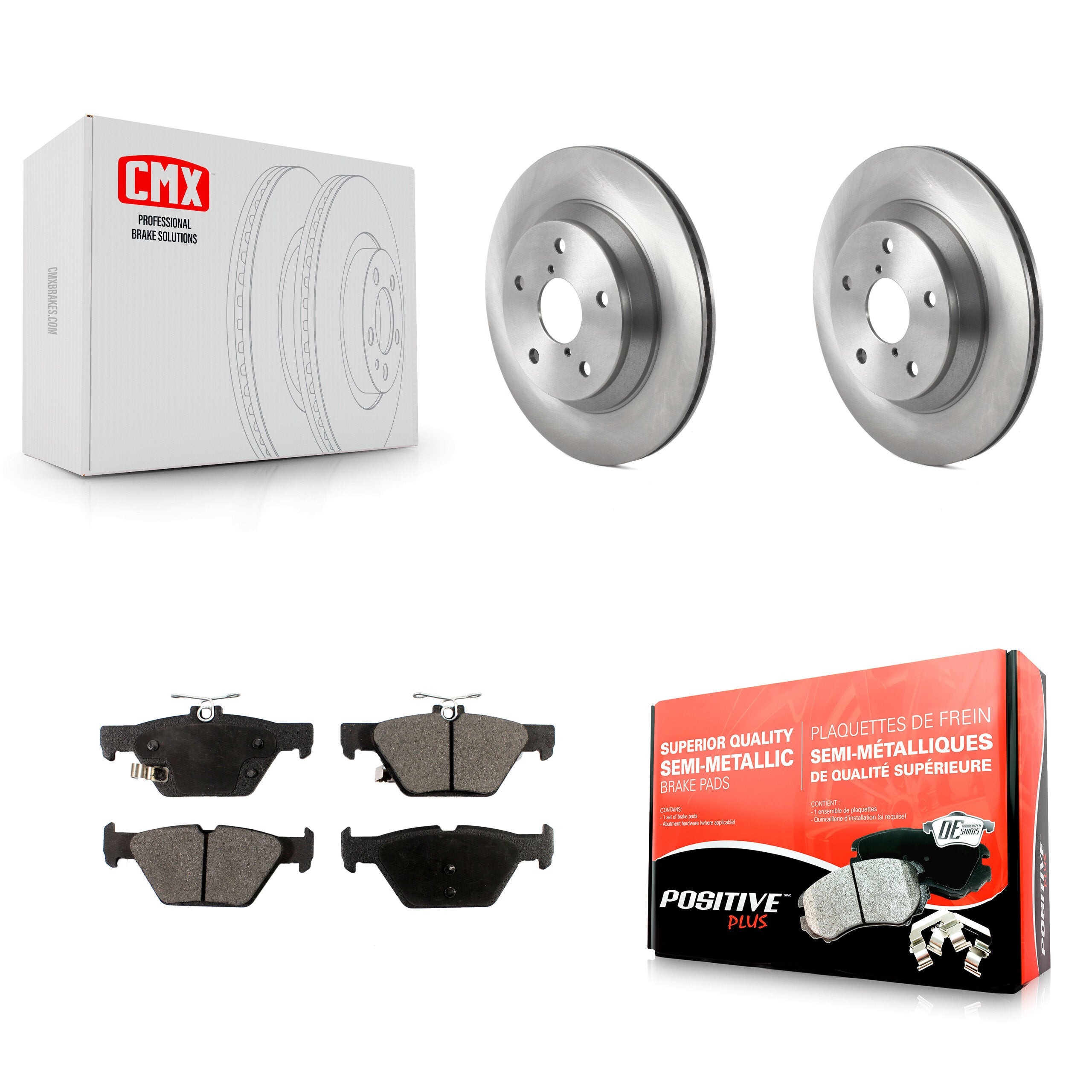 Transit Auto K8F-103541 Disc Brake Kit for 2019-2024 Subaru Crosstrek, Subaru Forester - Rear product image