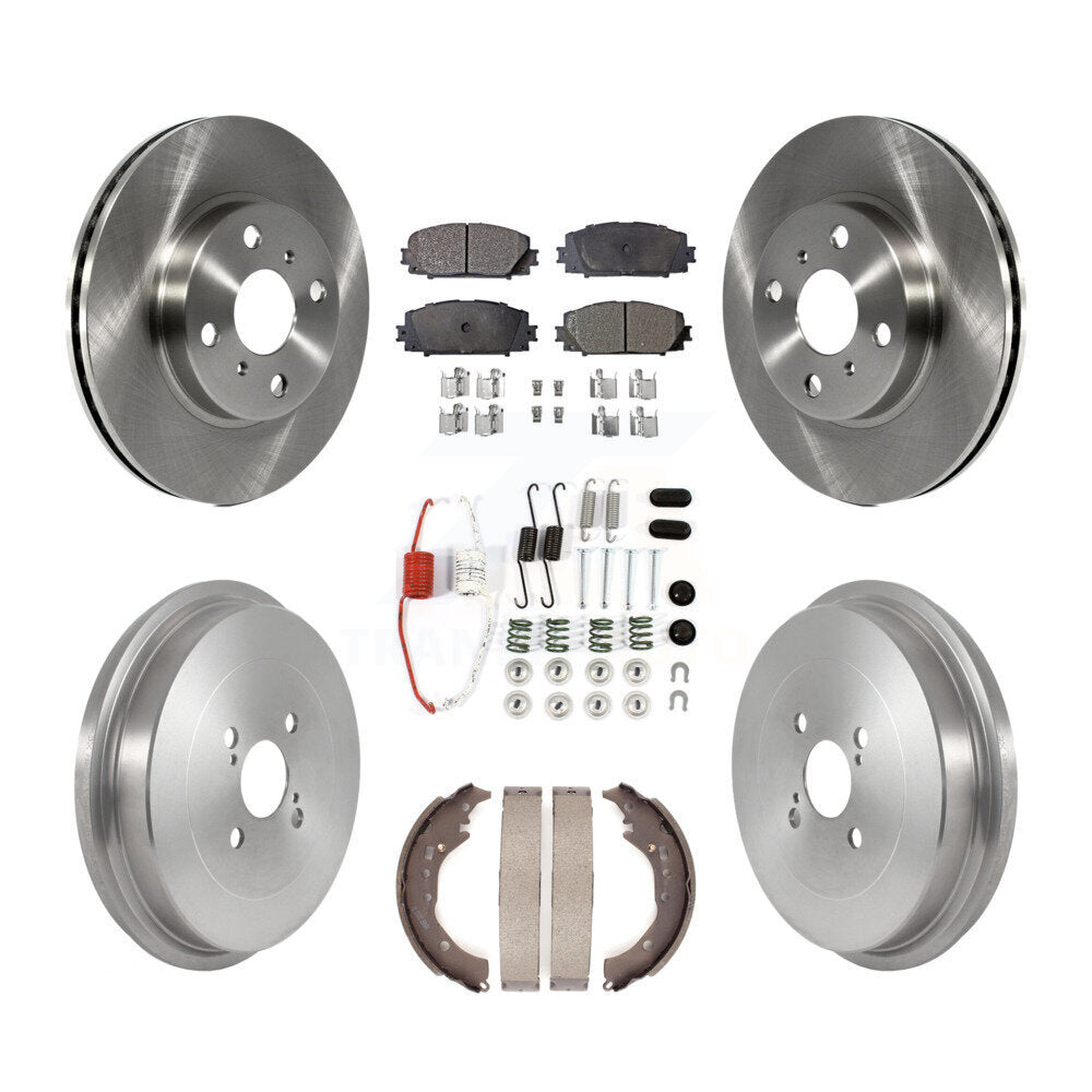 Transit Auto K8F-103545 Disc Brake Kit for 2012-2016 Scion iQ, Toyota Prius C - Front and Rear product image