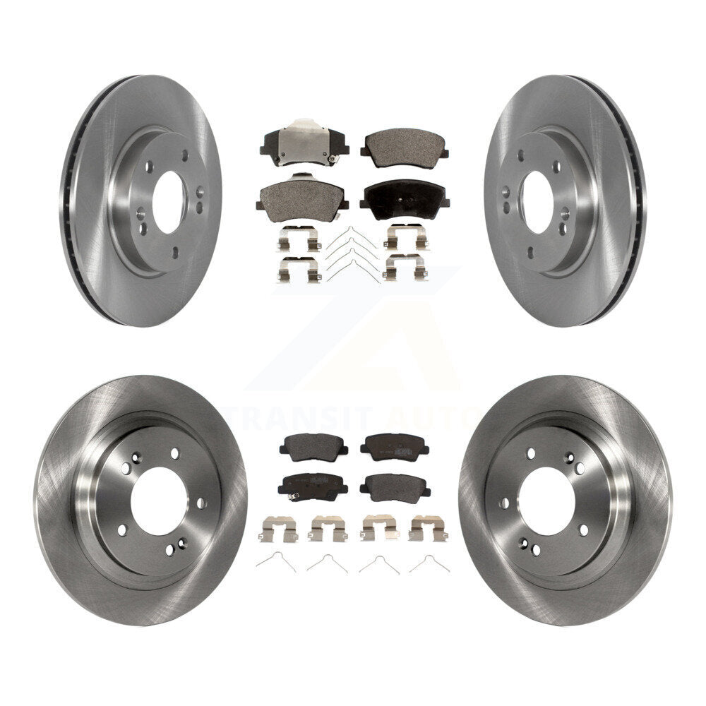 Transit Auto K8F-103574 Disc Brake Kit for 2017-2019 Kia Niro, Hyundai Ioniq - Front and Rear product image