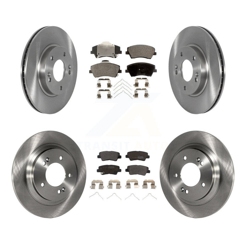 Transit Auto K8F-103574 Disc Brake Kit for 2017-2019 Kia Niro, Hyundai Ioniq - Front and Rear product image