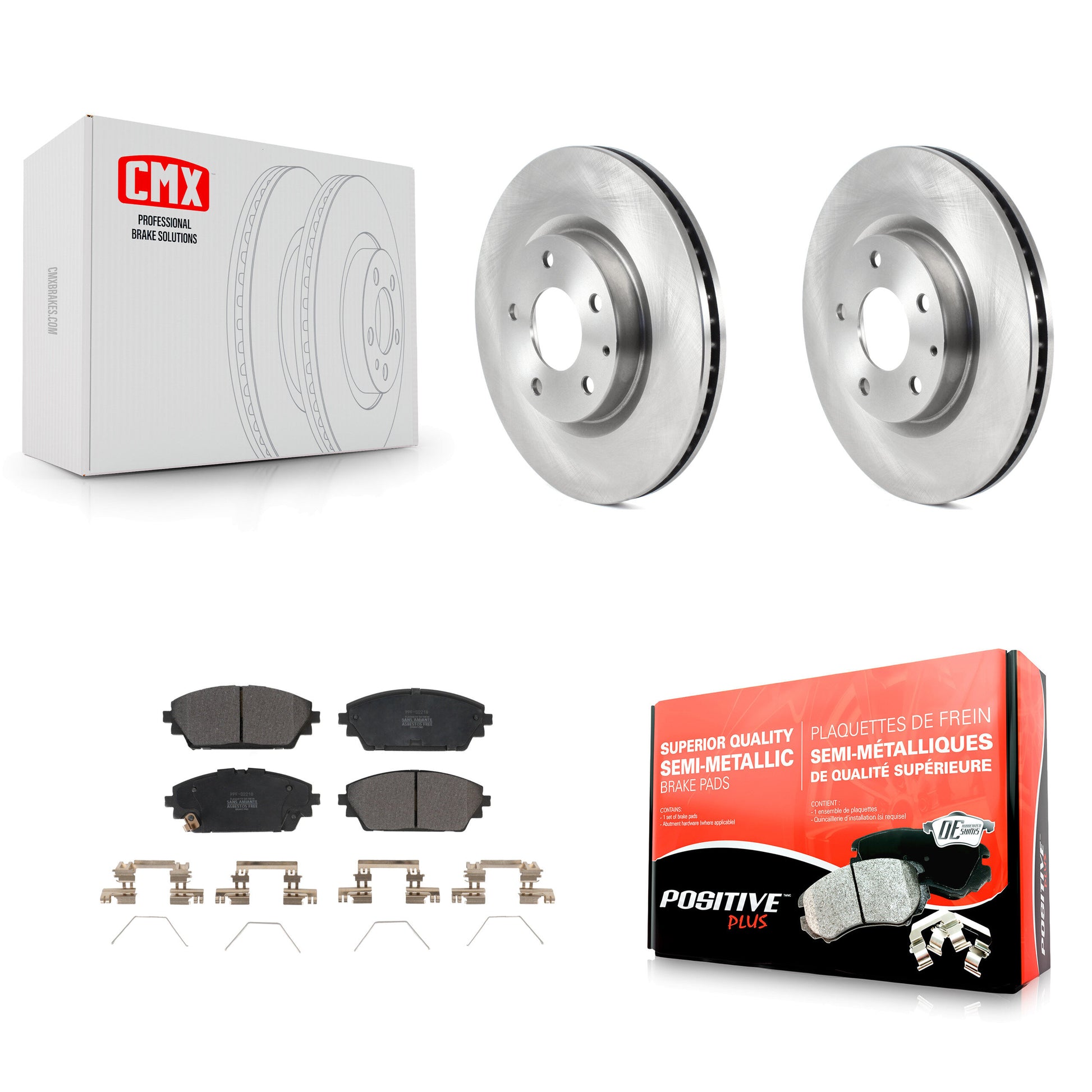 Transit Auto K8F-103600 Disc Brake Kit for 2019-2023 Mazda 3, Mazda 3 Sport - Front product image