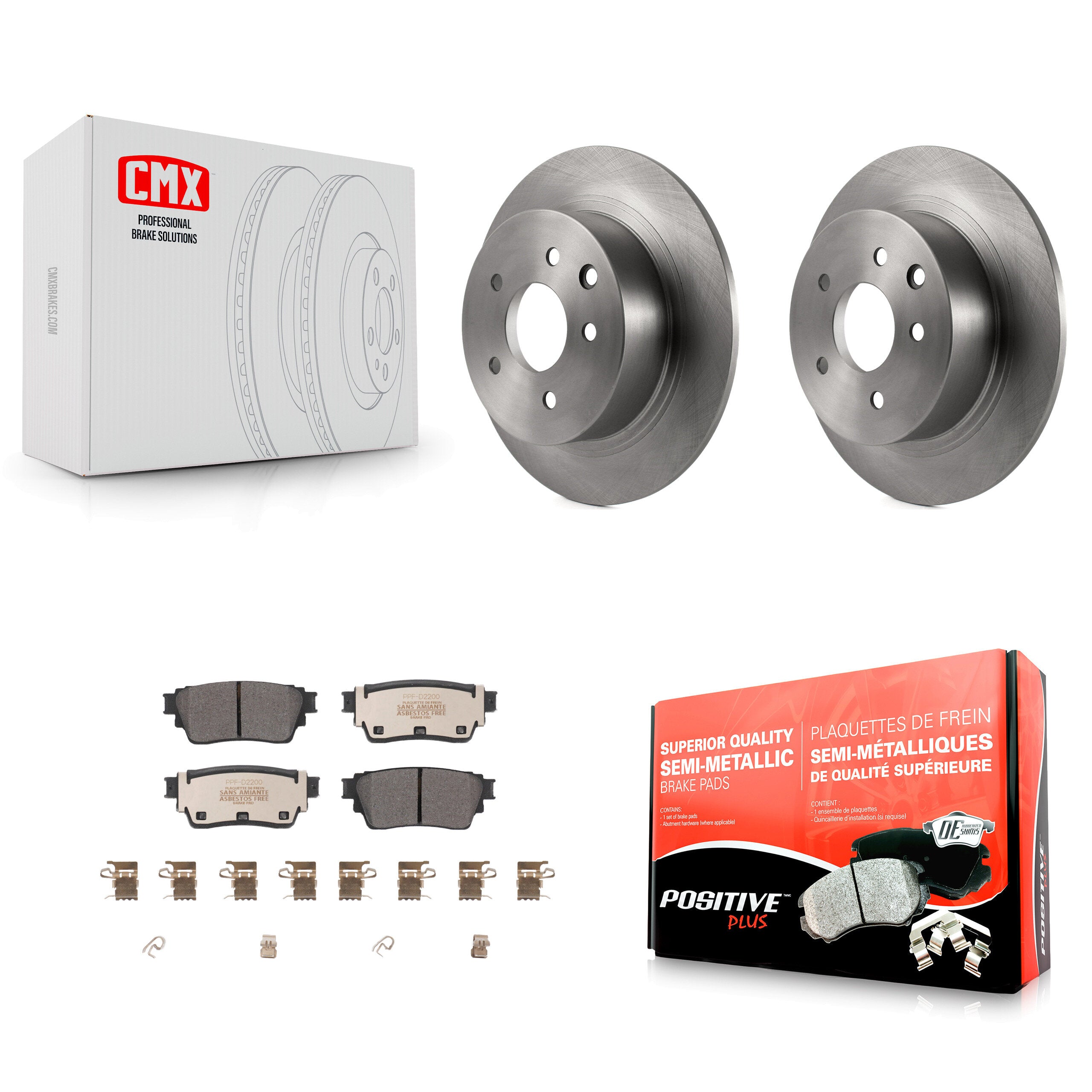 Transit Auto K8F-103670 Disc Brake Kit for 2019-2020 Nissan Altima - Rear product image