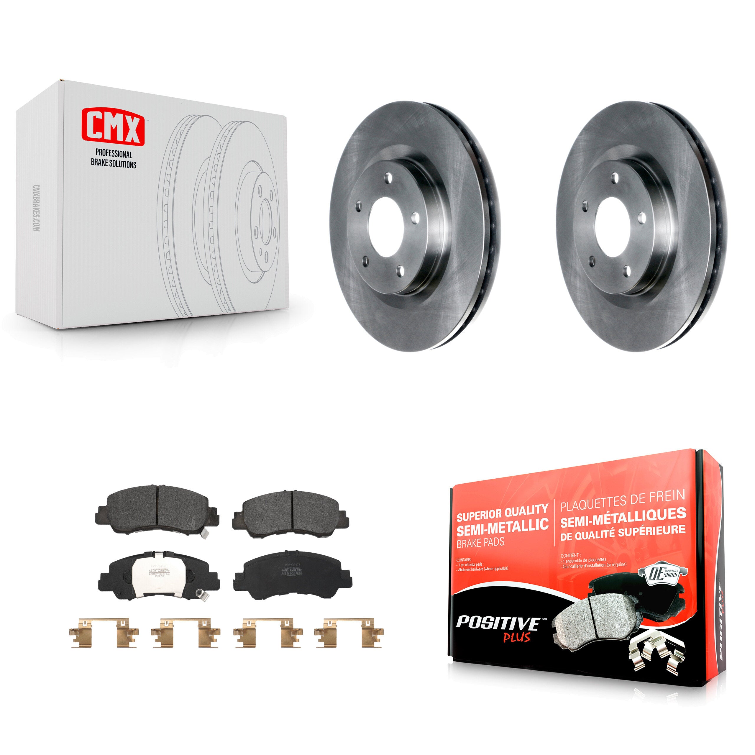 Transit Auto K8F-103677 Disc Brake Kit for 2018-2024 Mitsubishi Eclipse Cross - Front product image