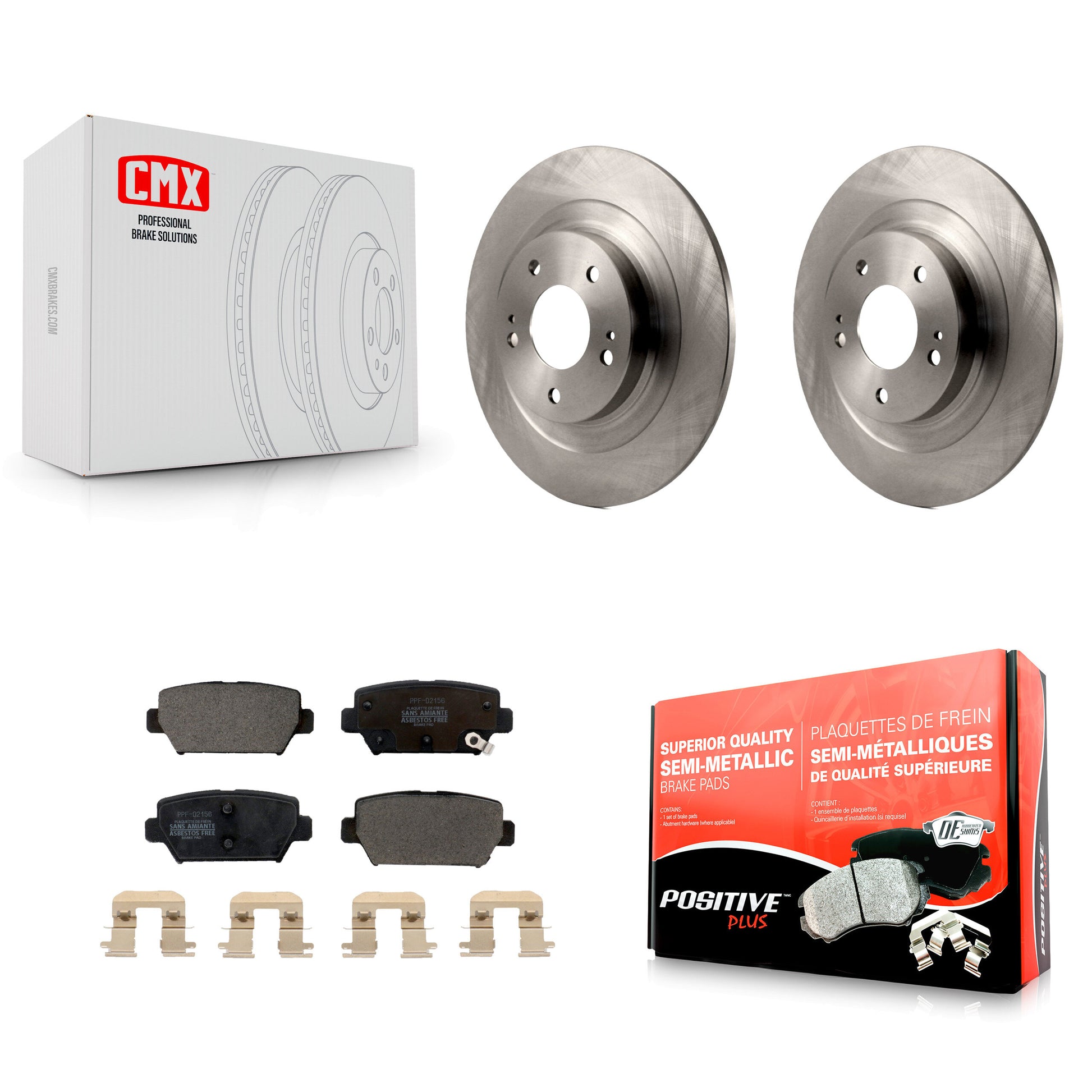 Transit Auto K8F-103682 Disc Brake Kit for 2018-2022 Mitsubishi Eclipse Cross - Rear product image