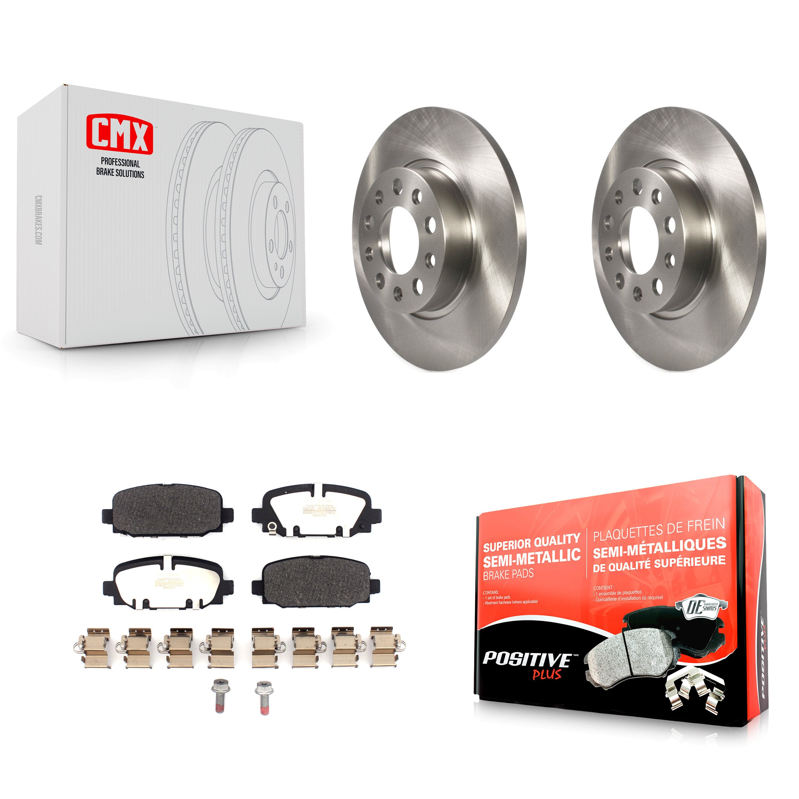 Transit Auto K8F-103702 Disc Brake Kit for 2018-2023 Jeep Compass - Rear product image