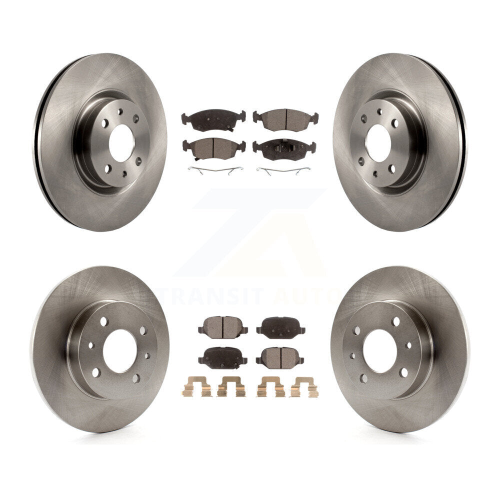 Transit Auto K8F-103760 Disc Brake Kit for 2018-2019 Fiat 500 - Front and Rear product image