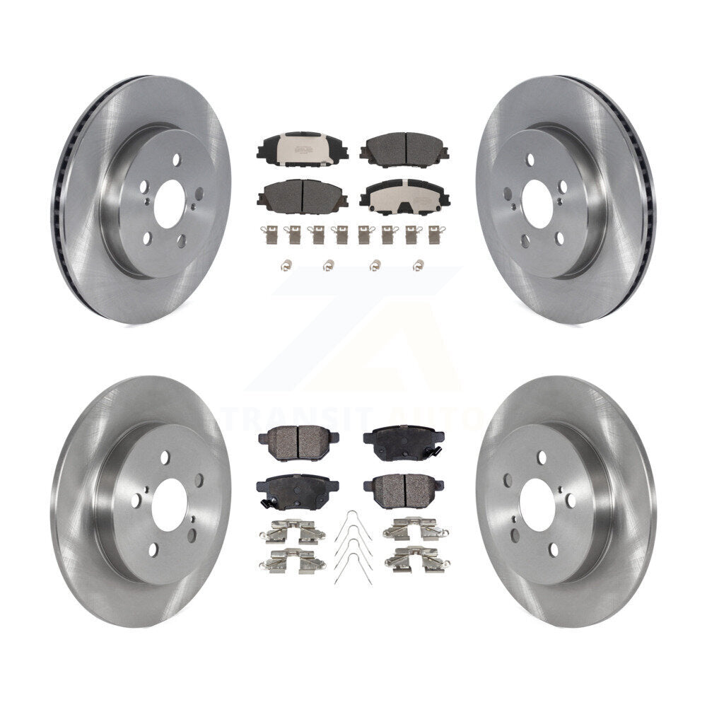 Transit Auto K8F-103810 Disc Brake Kit for 2019 Toyota Corolla - Front and Rear product image