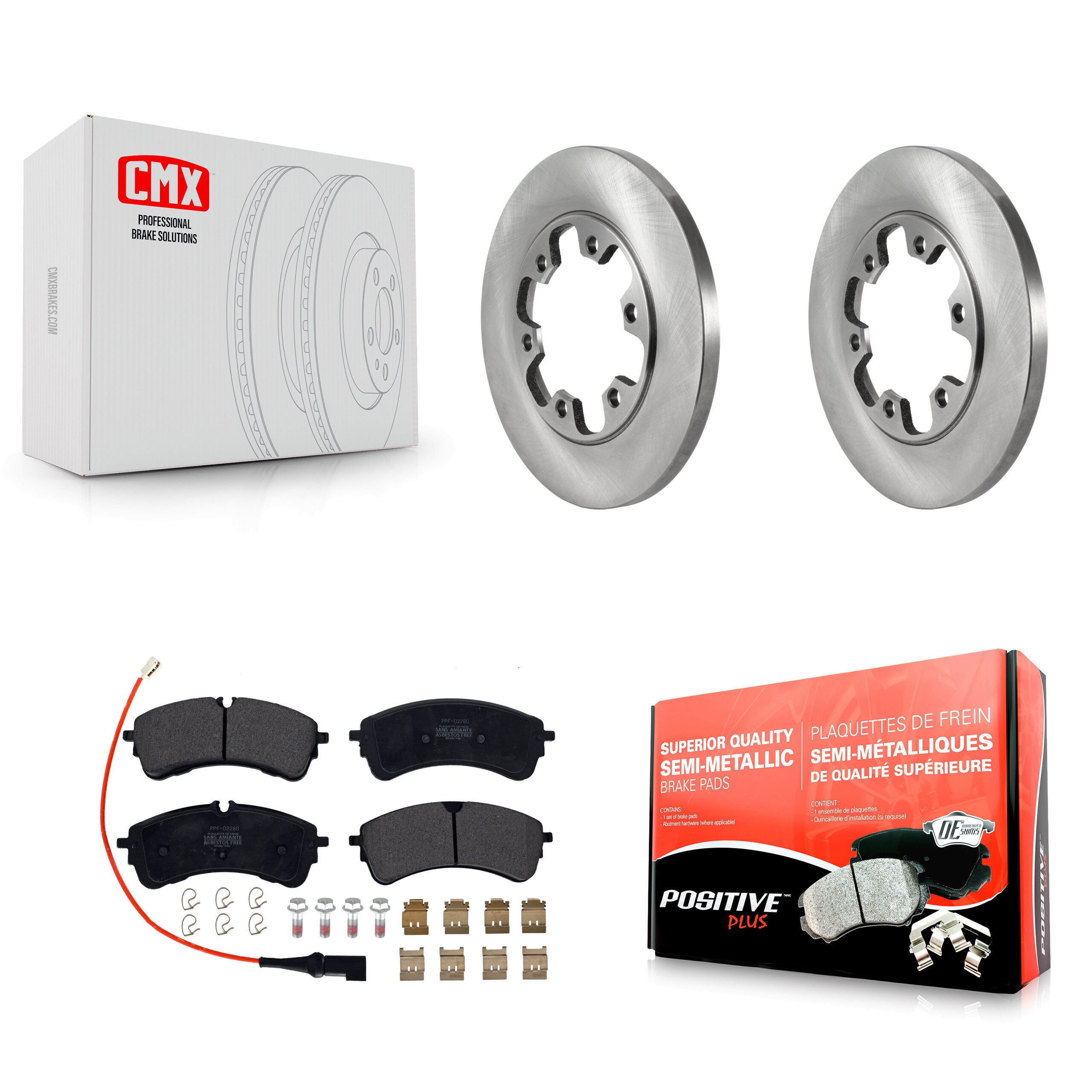 Transit Auto K8F-103908 Disc Brake Kit for 2020-2023 Ford Transit-350, Ford Transit-350 HD, Ford Transit-150 & more - Rear product image