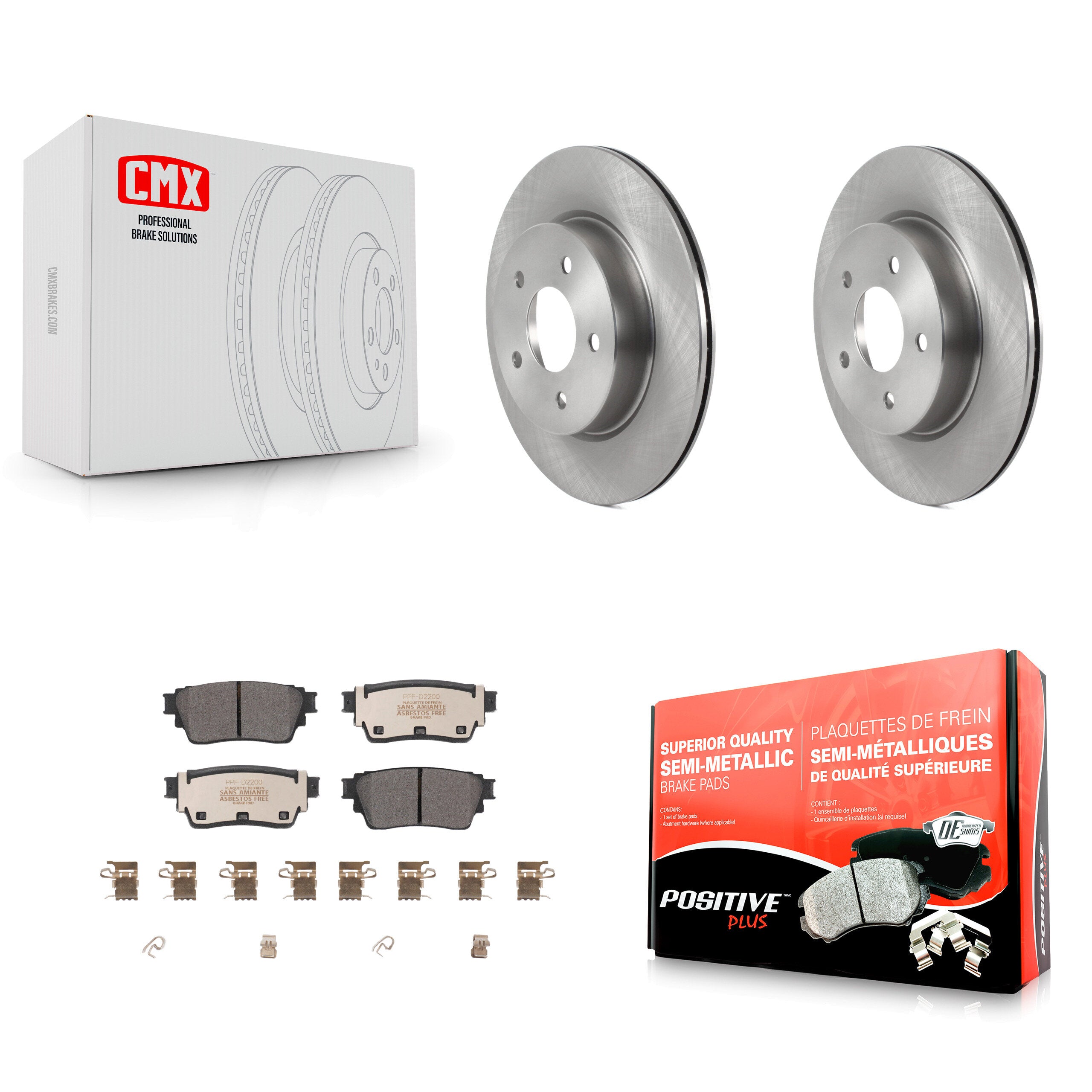 Transit Auto K8F-103945 Disc Brake Kit for 2021-2023 Nissan Rogue - Rear product image