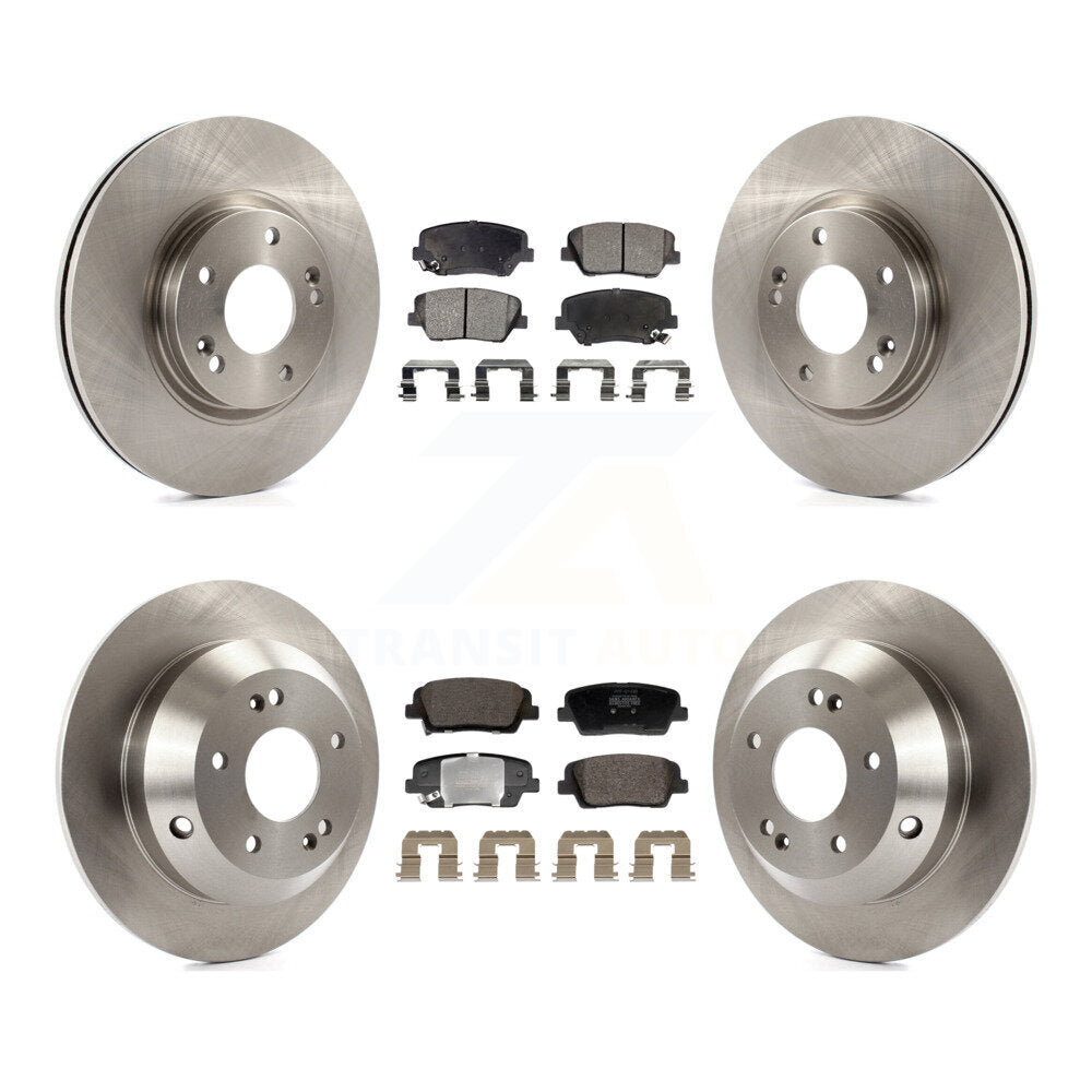 Transit Auto K8F-104030 Disc Brake Kit for 2010-2013 Kia Sorento, Hyundai Santa Fe - Front and Rear product image