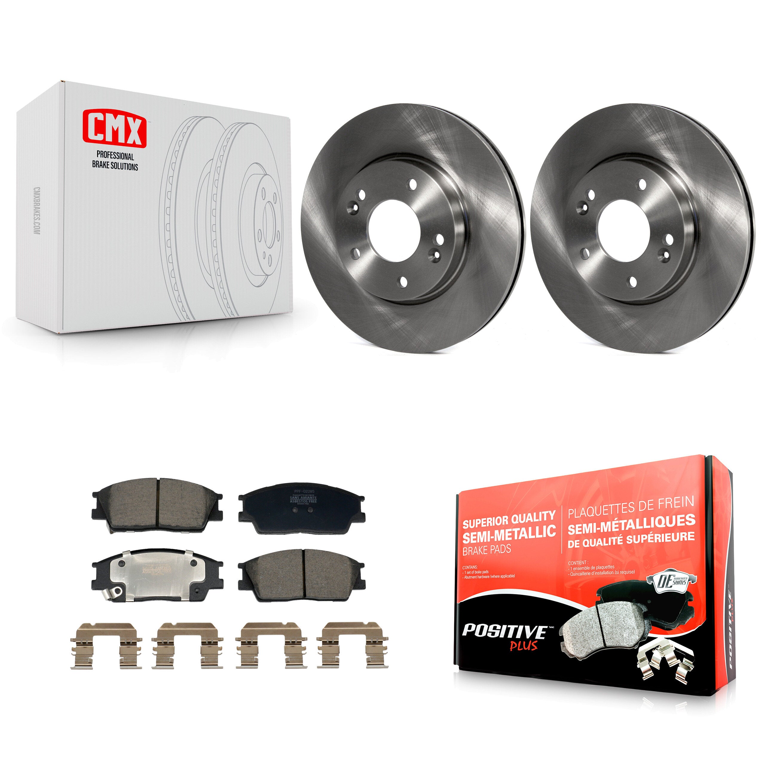 Transit Auto K8F-104045 Disc Brake Kit for 2020-2023 Kia Soul, Hyundai Venue - Front product image
