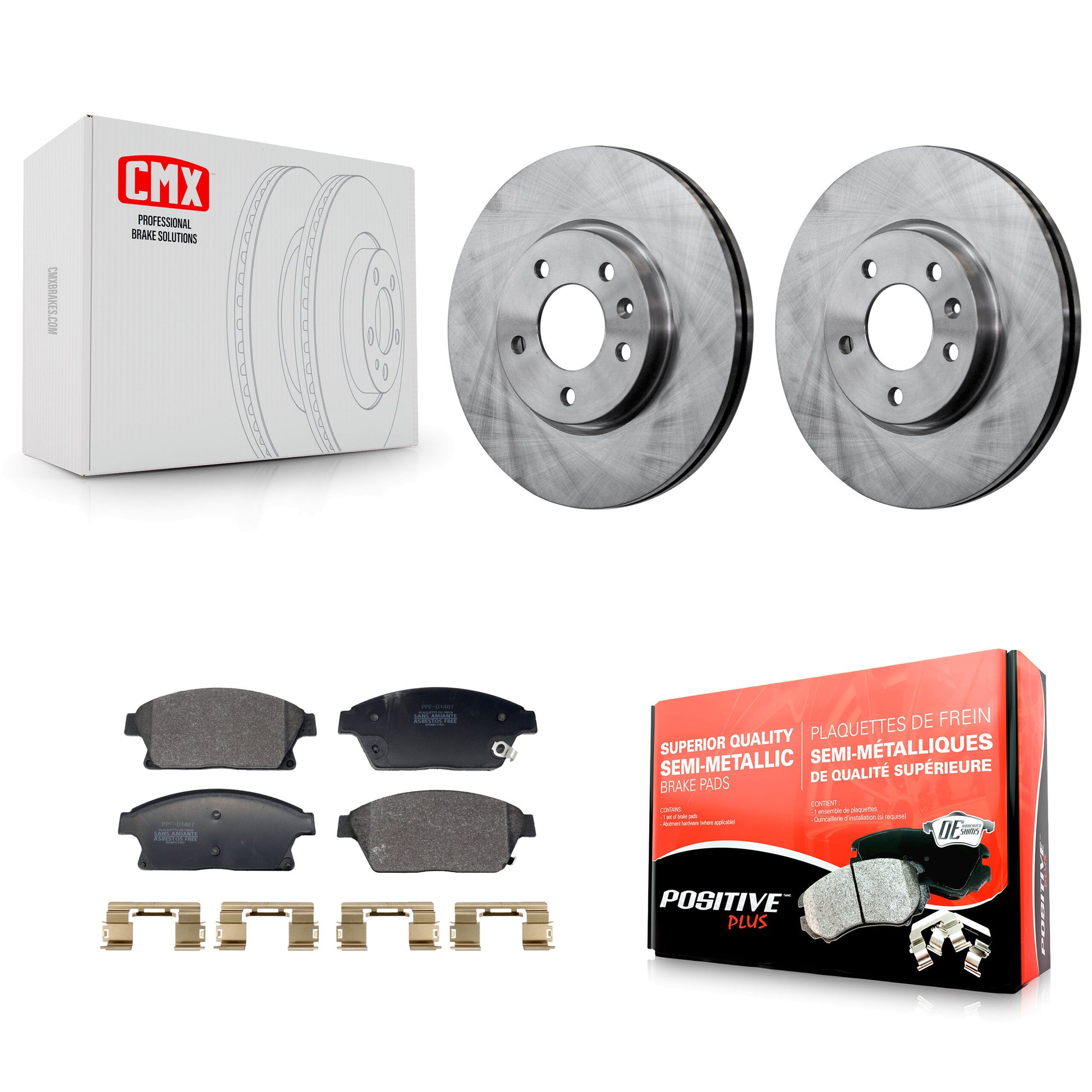 Transit Auto K8F-104057 Disc Brake Kit for 2011-2017 Chevrolet Cruze, Buick Verano, Chevrolet Orlando & more - Front product image