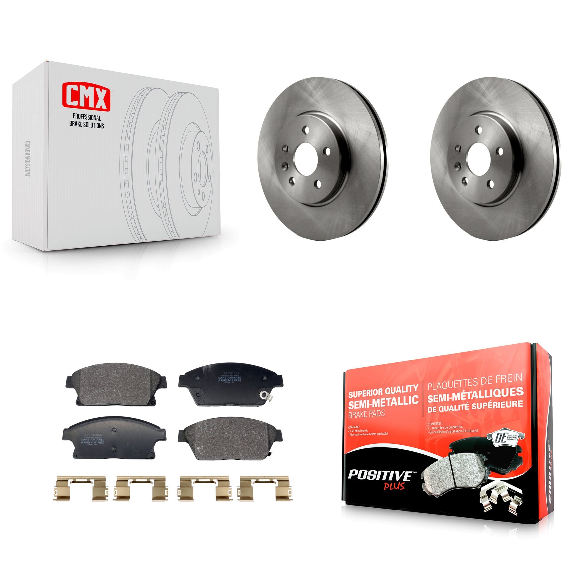 Transit Auto K8F-104058 Disc Brake Kit for 2013-2017 Buick Encore, Chevrolet Trax - Front product image