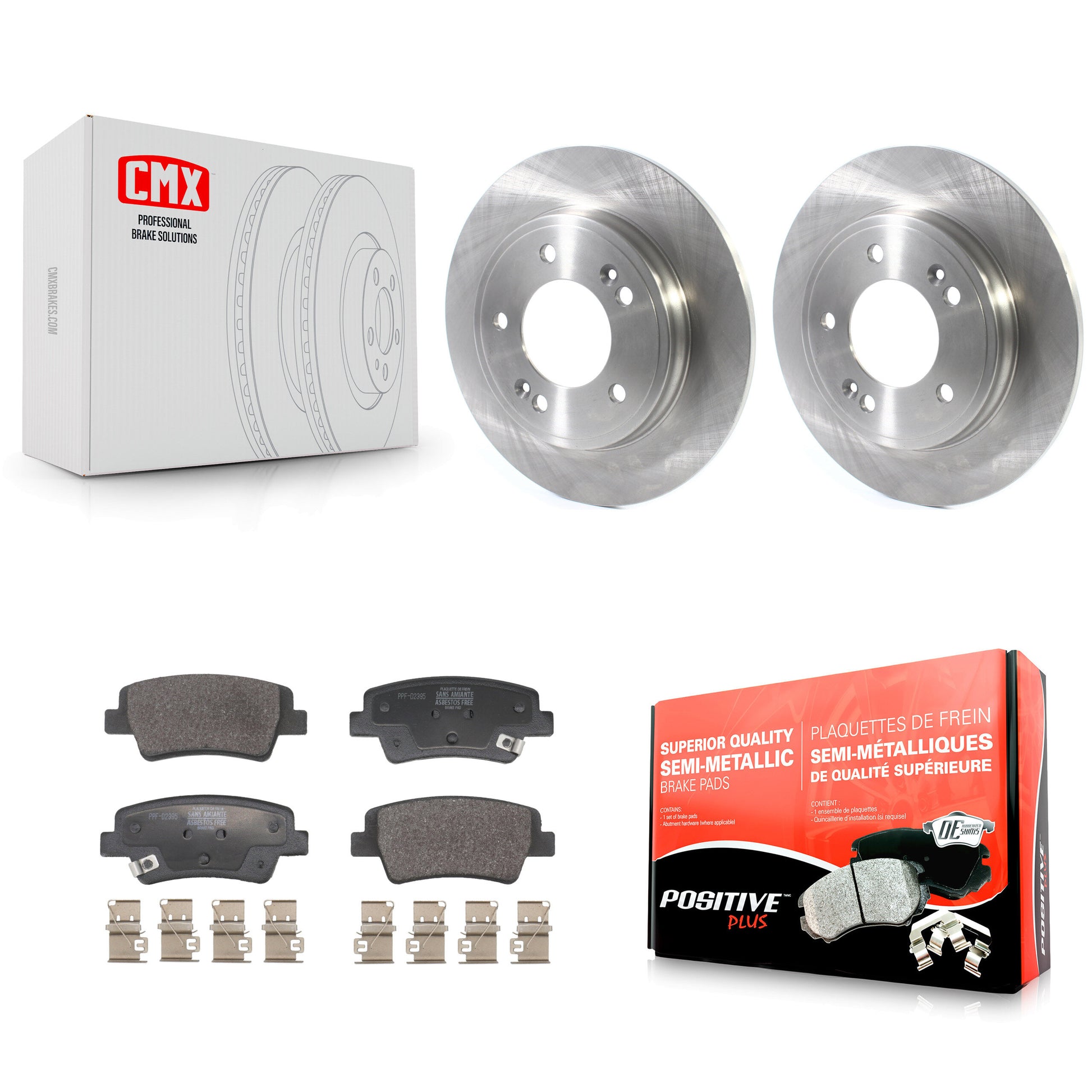 Transit Auto K8F-104083 Disc Brake Kit for 2021-2024 Kia Niro, Hyundai Elantra - Rear product image