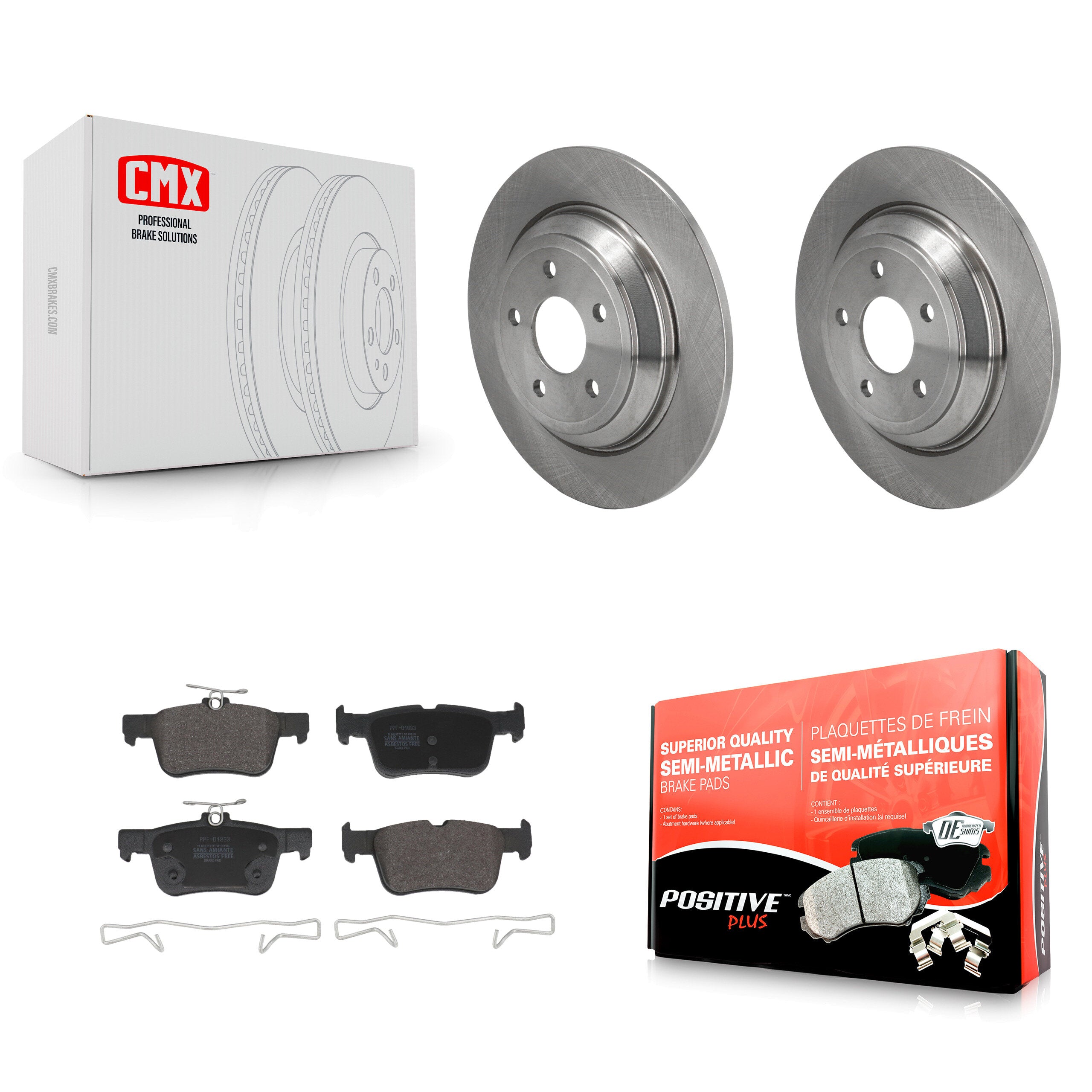 Transit Auto K8F-104088 Disc Brake Kit for 2020-2023 Ford Bronco Sport, Ford Escape, Lincoln Corsair - Rear product image