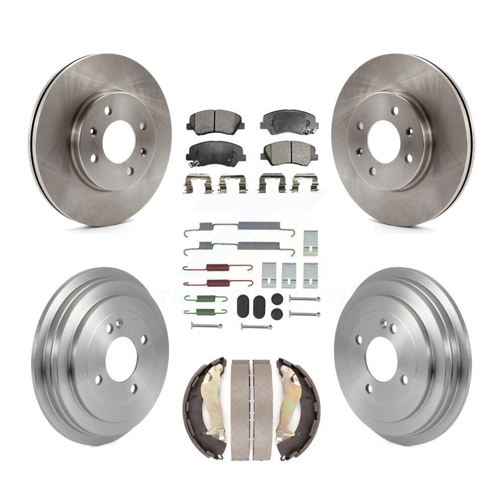 Transit Auto K8F-104097 Disc Brake Kit for 2012-2017 Hyundai Accent - Front and Rear product image