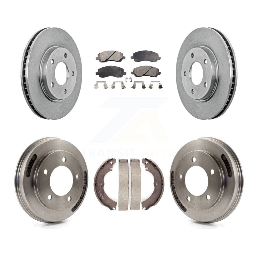 Transit Auto K8F-104104 Disc Brake Kit for 2008-2014 Mitsubishi Lancer - Front and Rear product image
