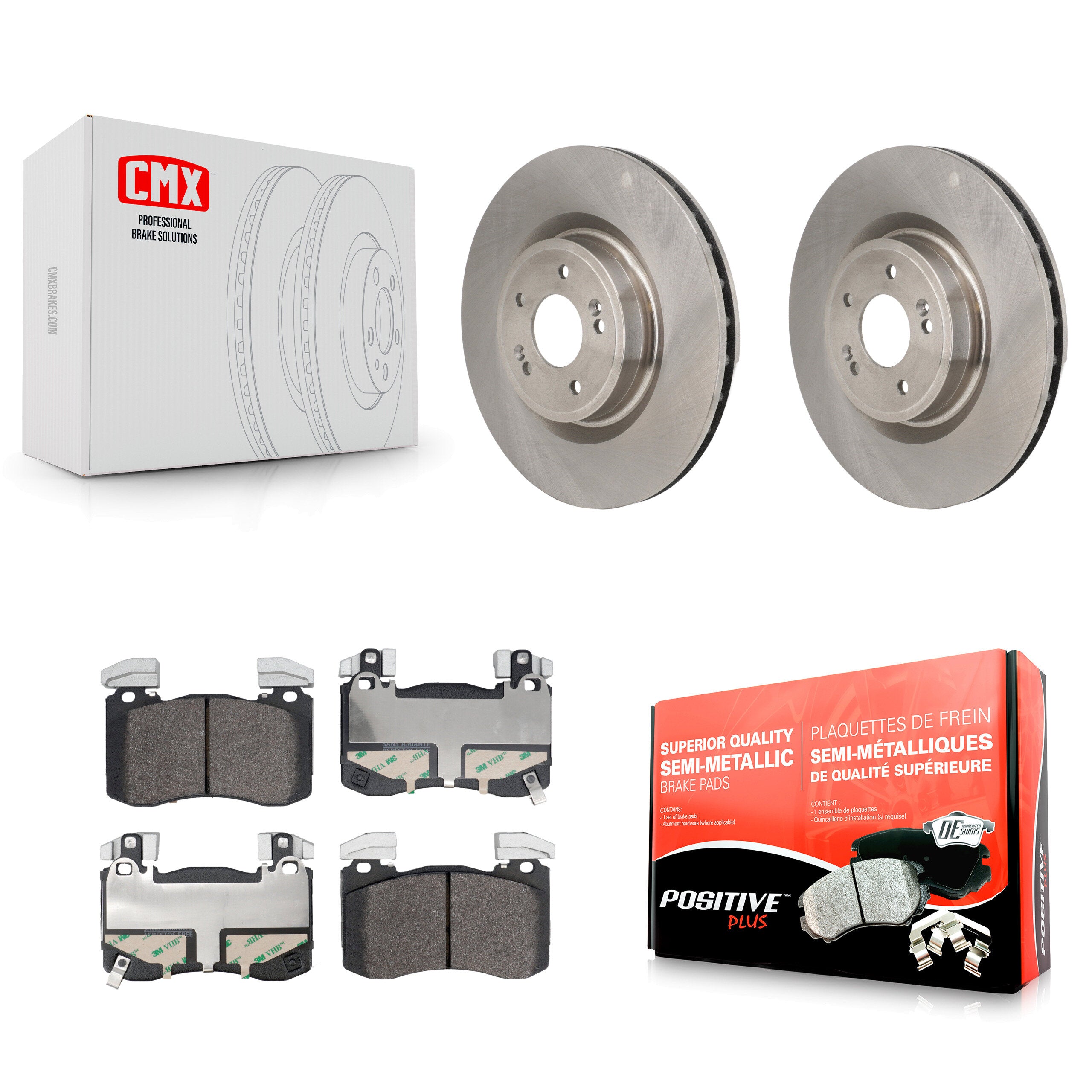Transit Auto K8F-104228 Disc Brake Kit for 2018-2023 Genesis G70, Kia Stinger - Front product image