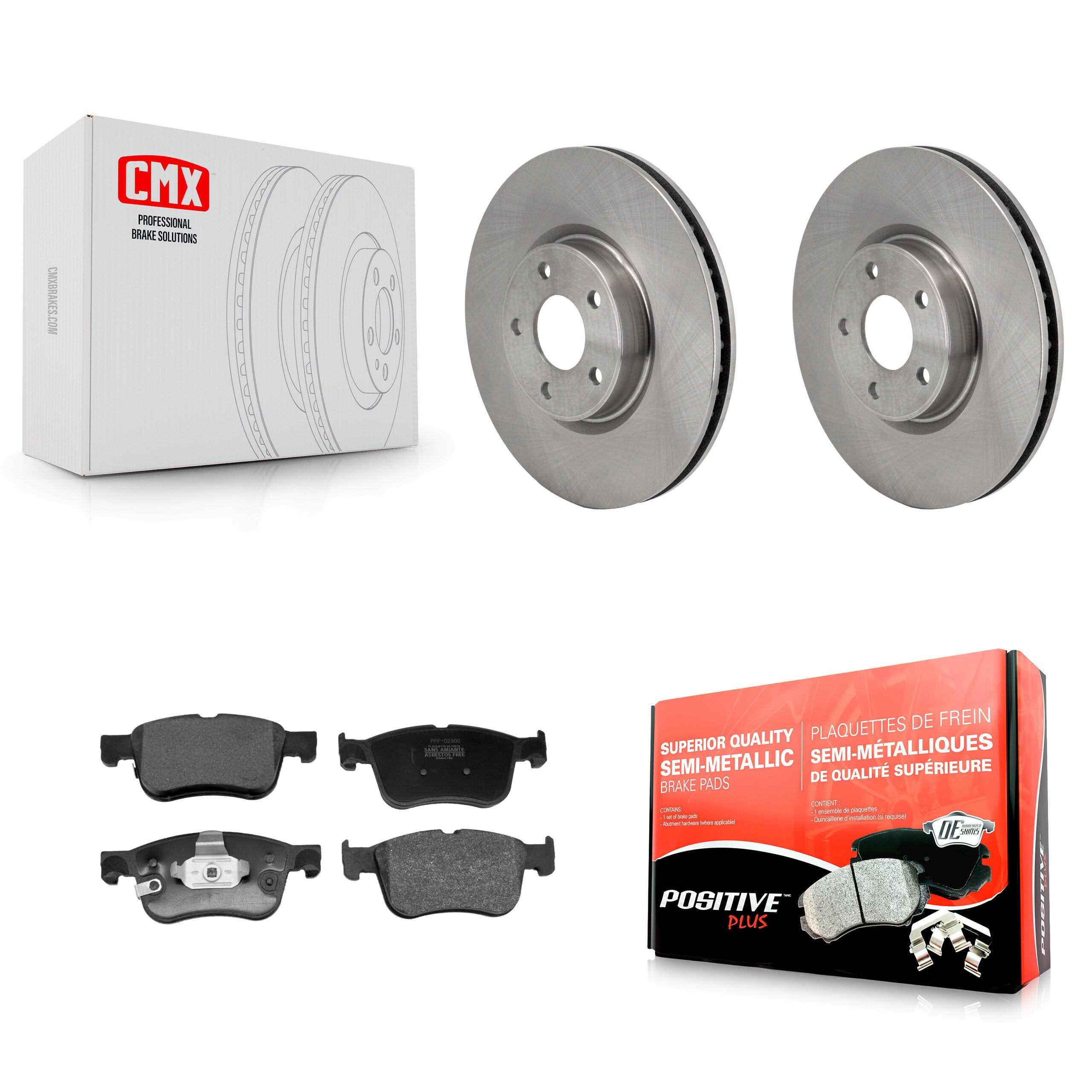 Transit Auto K8F-104230 Disc Brake Kit for 2020-2023 Ford Bronco Sport, Lincoln Corsair, Ford Escape - Front product image