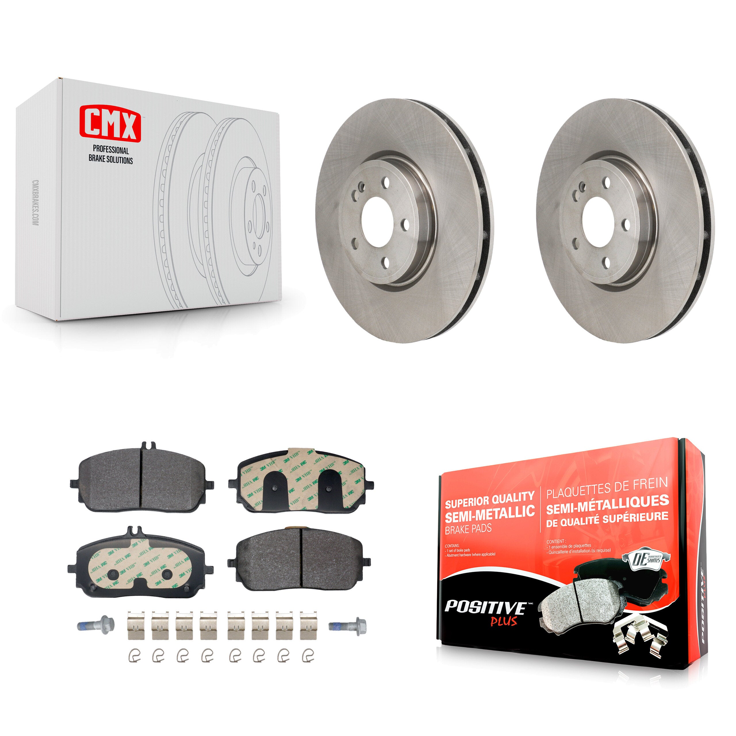 Transit Auto K8F-104237 Disc Brake Kit for 2019-2023 Mercedes-Benz EQB 300, Mercedes-Benz EQB 350, Mercedes-Benz GLA250 & more - Front product image