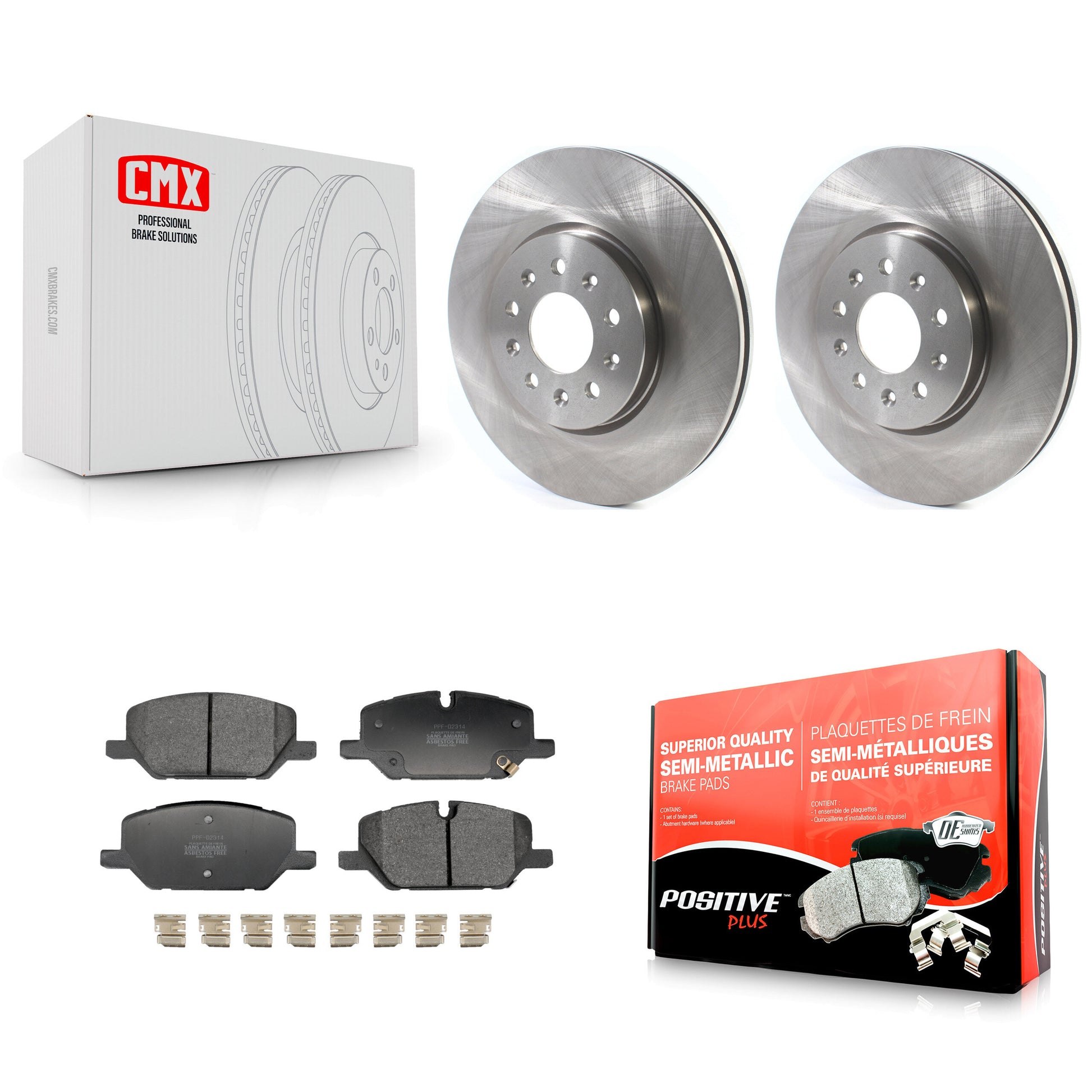 Transit Auto K8F-104246 Disc Brake Kit for 2020-2021 Chevrolet Equinox, GMC Terrain - Front product image