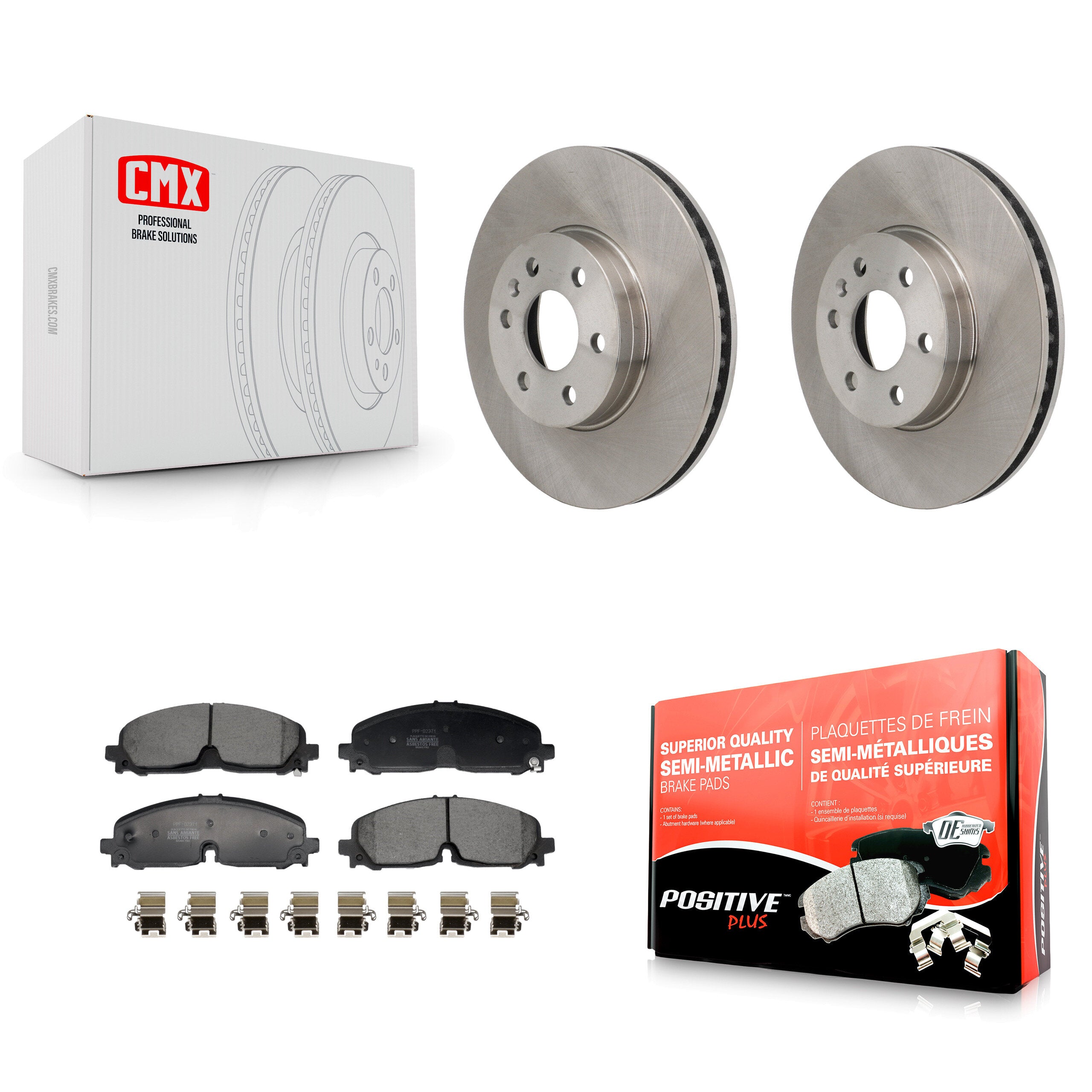 Transit Auto K8F-104249 Disc Brake Kit for 2021-2022 Chevrolet Colorado, GMC Canyon - Front product image