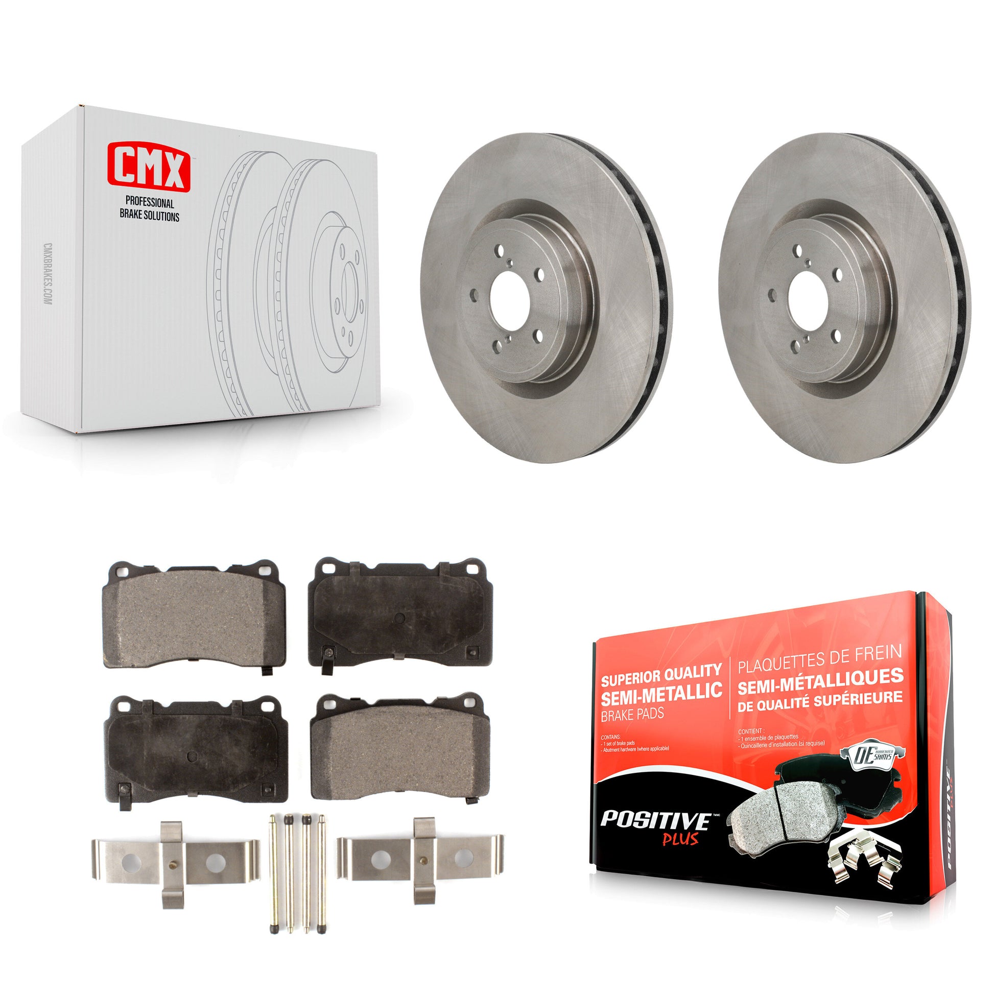 Transit Auto K8F-104252 Disc Brake Kit for 2004-2020 Toyota 86, Subaru BRZ, Subaru Impreza - Front product image