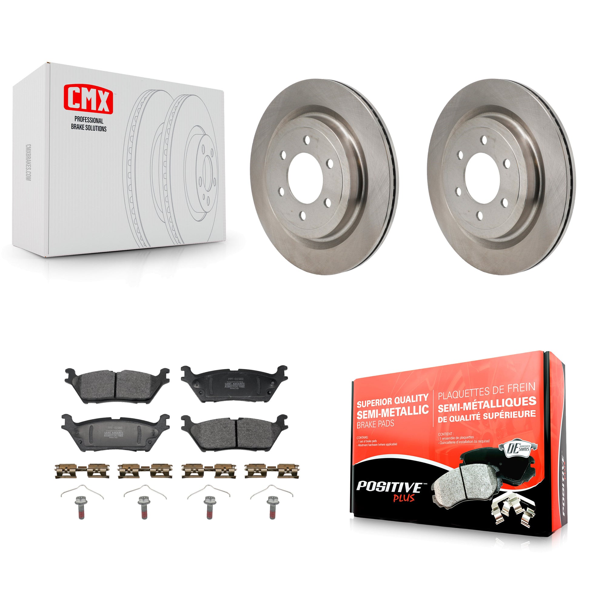 Transit Auto K8F-104304 Disc Brake Kit for 2021-2025 Ford F-150 Lightning, Ford F-150 - Rear product image