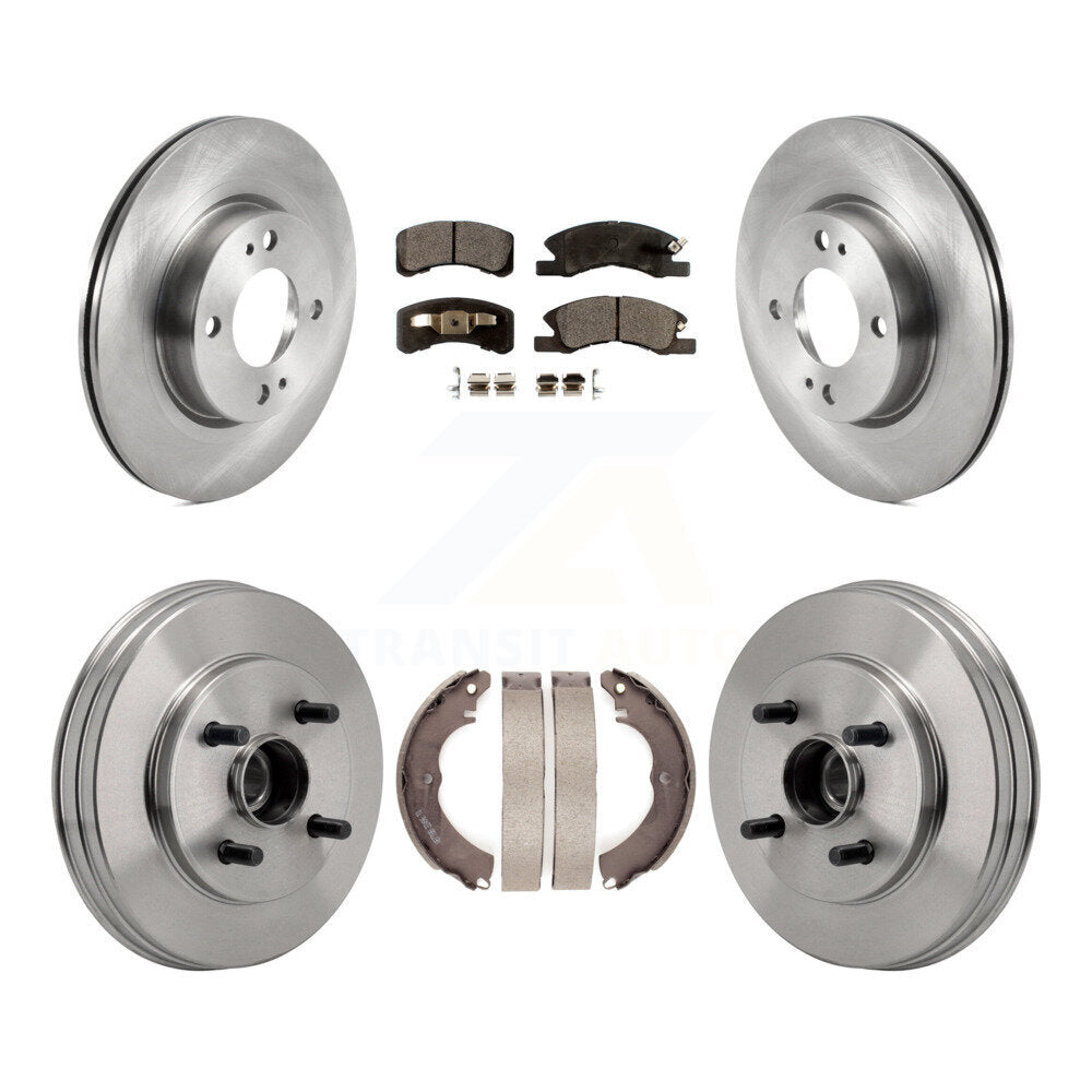 Transit Auto K8F-104340 Disc Brake Kit for 2017-2023 Mitsubishi Mirage, Mitsubishi Mirage G4 - Front and Rear product image