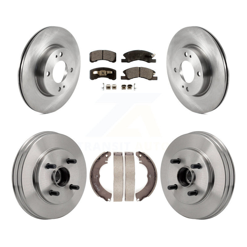 Transit Auto K8F-104340 Disc Brake Kit for 2017-2023 Mitsubishi Mirage, Mitsubishi Mirage G4 - Front and Rear product image