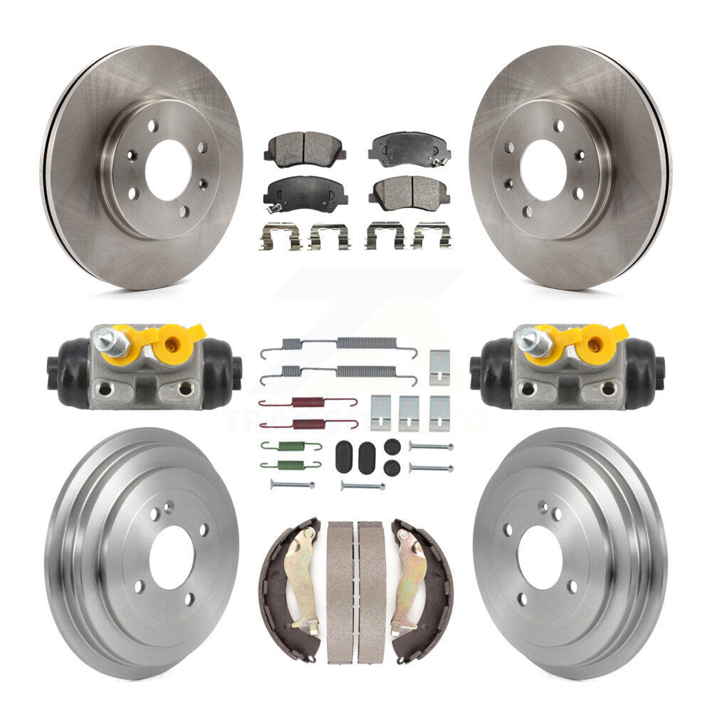 Transit Auto K8F-104364 Disc Brake Kit for 2012-2017 Hyundai Accent - Front and Rear product image