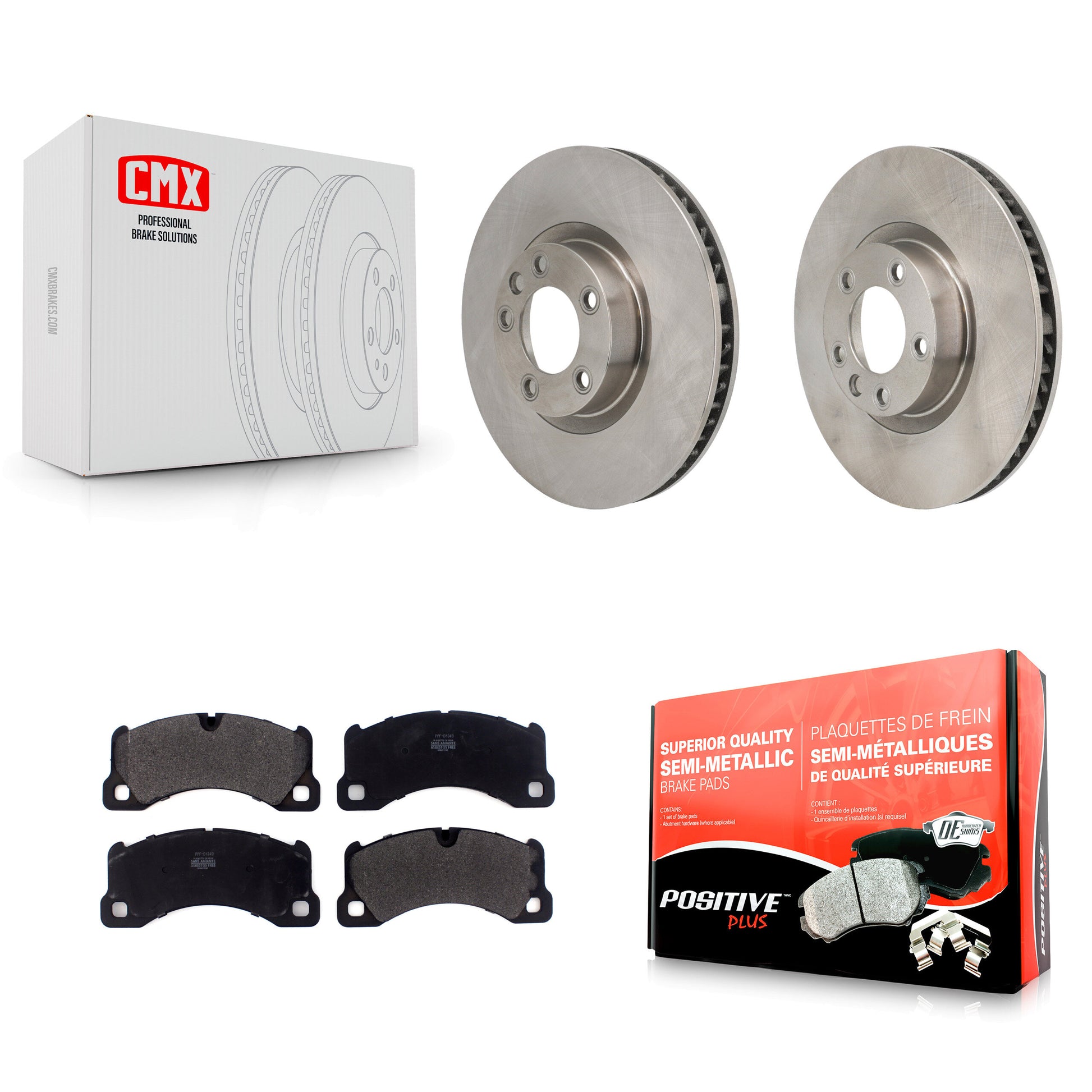 Transit Auto K8F-104374 Disc Brake Kit for 2011-2018 Porsche Cayenne, Volkswagen Touareg - Front product image
