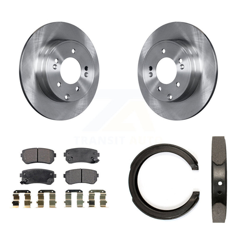 Transit Auto K8F-104383 Disc Brake Kit for 2014-2017 Hyundai Tucson, Hyundai Sonata, Kia Cadenza - Rear product image