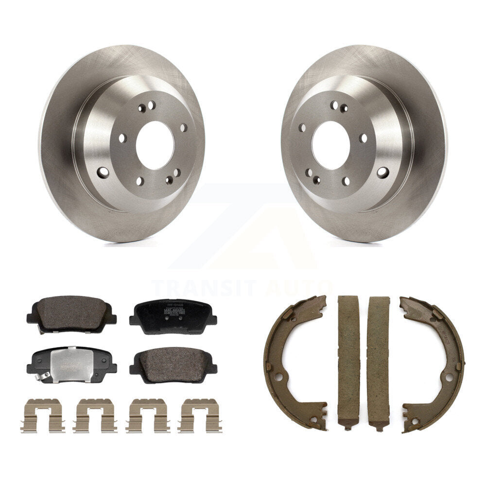 Transit Auto K8F-104396 Disc Brake Kit for 2013-2016 Hyundai Santa Fe XL, Kia Sorento, Hyundai Santa Fe & more - Rear product image