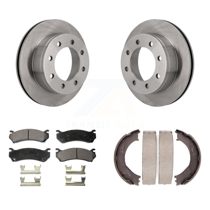 Transit Auto K8F-104599 Disc Brake Kit for 1999-2010 Chevrolet Suburban 2500, GMC Sierra 3500 HD, GMC Yukon XL 2500 & more - Rear product image