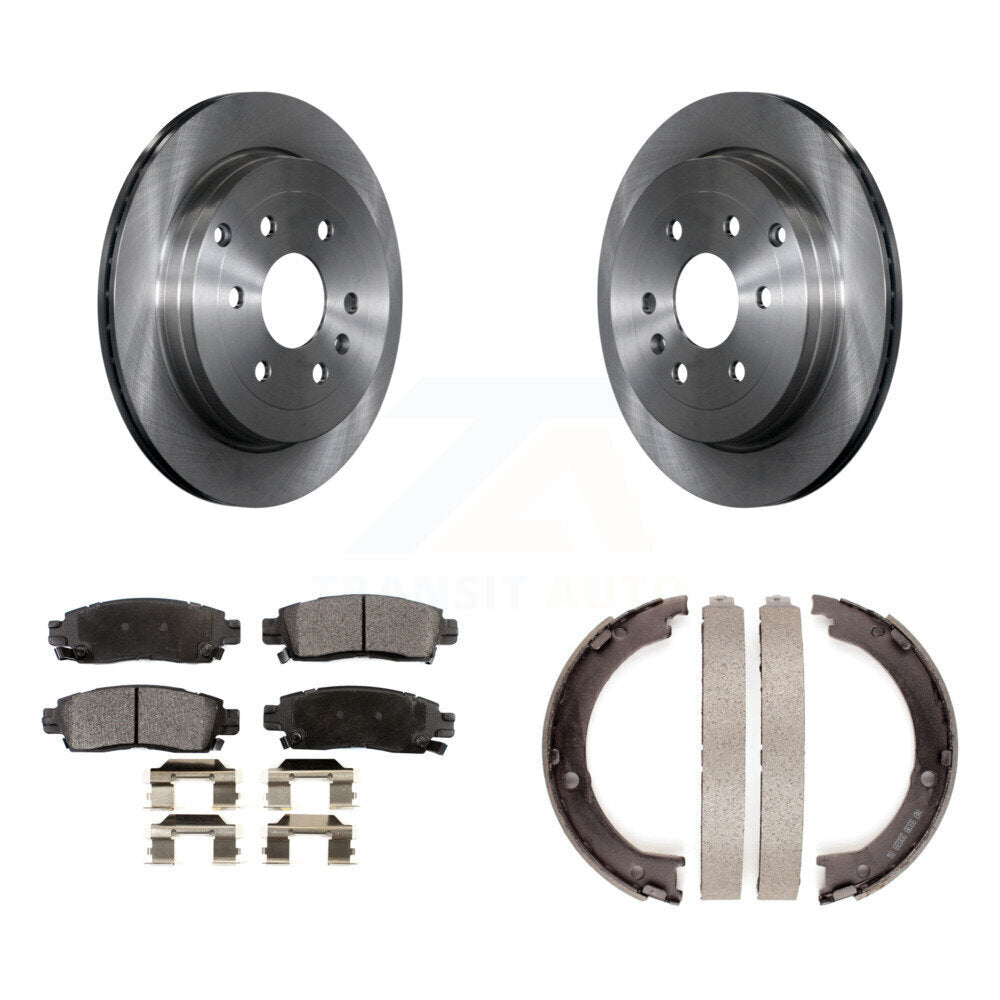 Transit Auto K8F-104612 Disc Brake Kit for 2007-2017 GMC Acadia Limited, Chevrolet Traverse, Buick Enclave & more - Rear product image