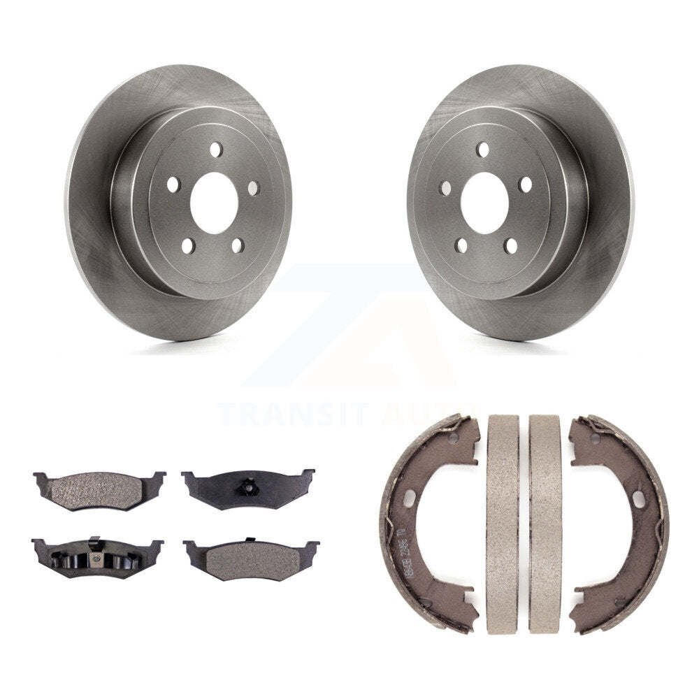 Transit Auto K8F-104625 Disc Brake Kit for 1995-2010 Chrysler PT Cruiser, Chrysler Sebring, Dodge Stratus & more - Rear product image