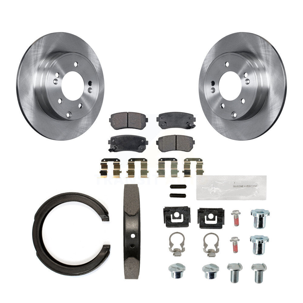 Transit Auto K8F-104756 Disc Brake Kit for 2014-2017 Hyundai Tucson, Hyundai Sonata, Kia Cadenza - Rear product image