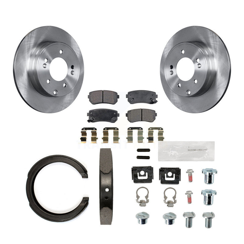 Transit Auto K8F-104756 Disc Brake Kit for 2014-2017 Hyundai Tucson, Hyundai Sonata, Kia Cadenza - Rear product image