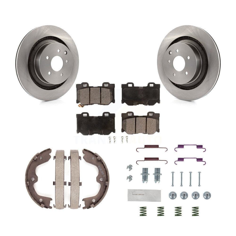 Transit Auto K8F-104832 Disc Brake Kit for 2009-2016 INFINITI Q60, INFINITI G37, Nissan 370Z - Rear product image