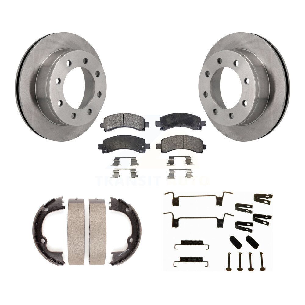 Transit Auto K8F-104902 Disc Brake Kit for 2008-2018 Chevrolet Express 2500, GMC Savana 2500, Chevrolet Express 3500 - Rear product image